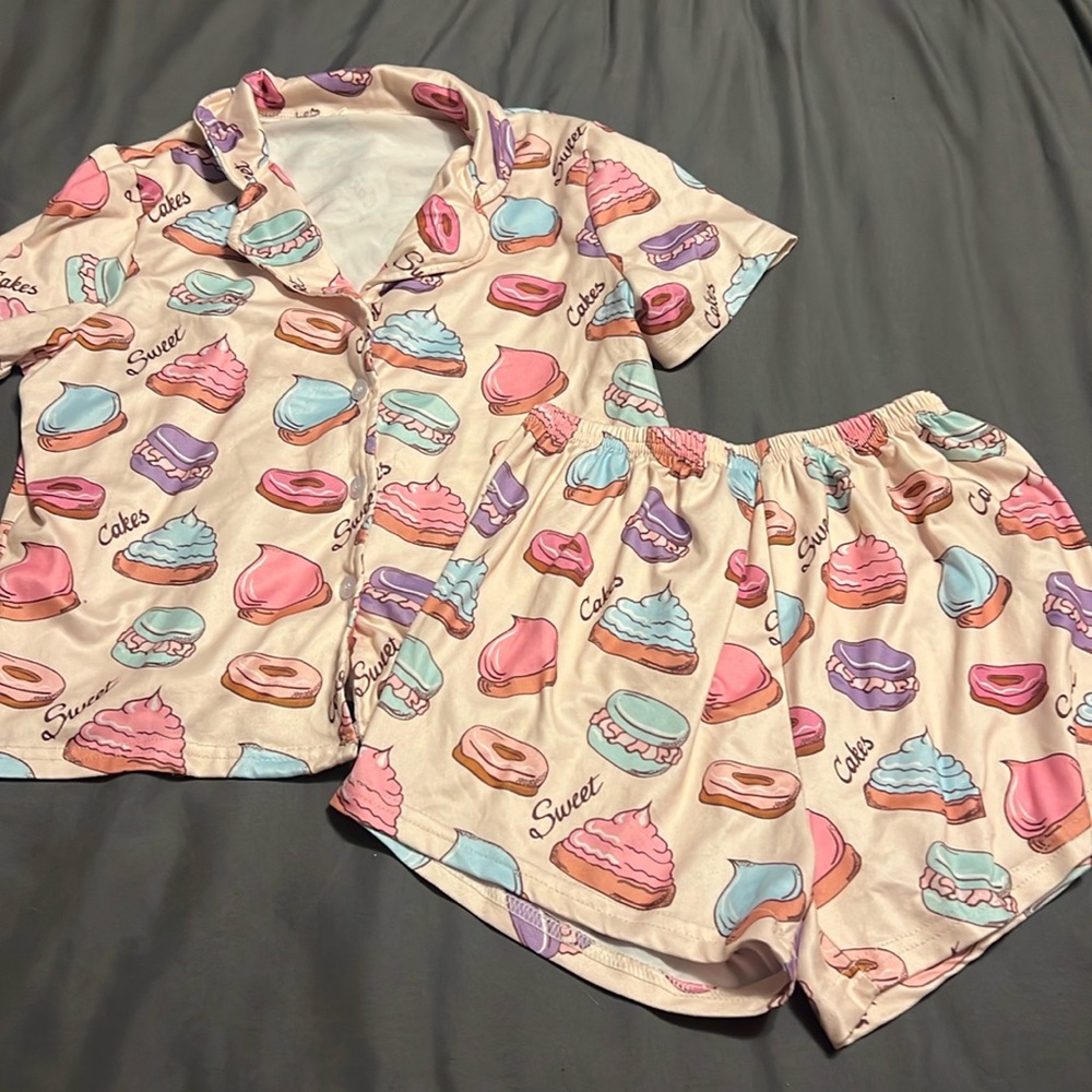 Sweet treat girls pj set